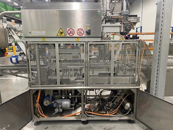 Grote foto g. mondini e 350 vg top seal verpakkingsmachine met ontnester agrarisch tuinbouw