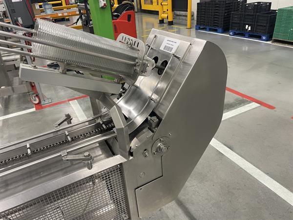 Grote foto g. mondini e 350 vg top seal verpakkingsmachine met ontnester agrarisch tuinbouw