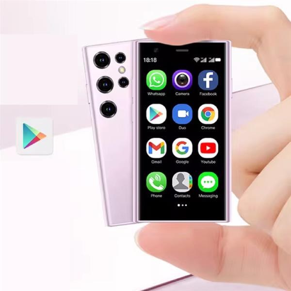 Grote foto s23 mini smartphone 2 gb ram 16 gb opslag 2 mp camera 1000mah batterij paars telecommunicatie mobieltjes
