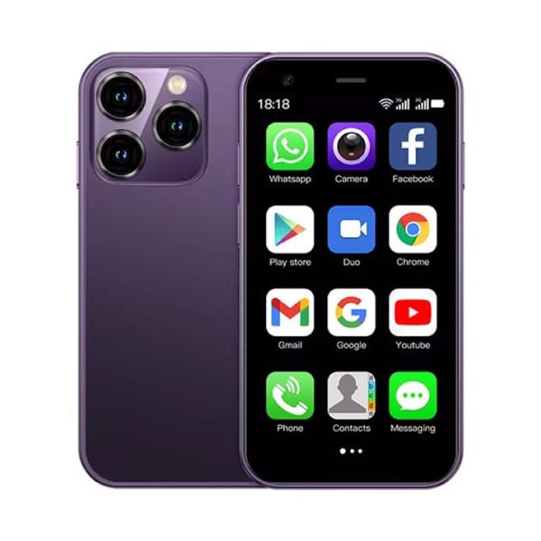 Grote foto xs15 mini smartphone 2 gb ram 16 gb opslag 5 mp camera 1000mah batterij paars telecommunicatie mobieltjes