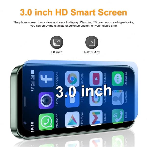 Grote foto p60 pro mini smartphone 2 gb ram 16 gb opslag 2 mp camera 1000mah batterij groen telecommunicatie mobieltjes