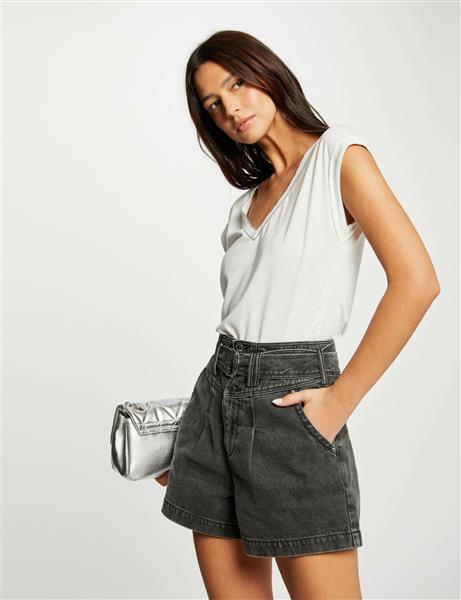 Grote foto short sleeved t shirt 242 daya ecru kleding dames overige kledingstukken