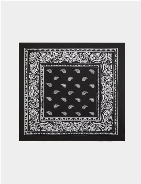 Grote foto pleated printed scarf 242 5baie black kleding heren overige herenkleding