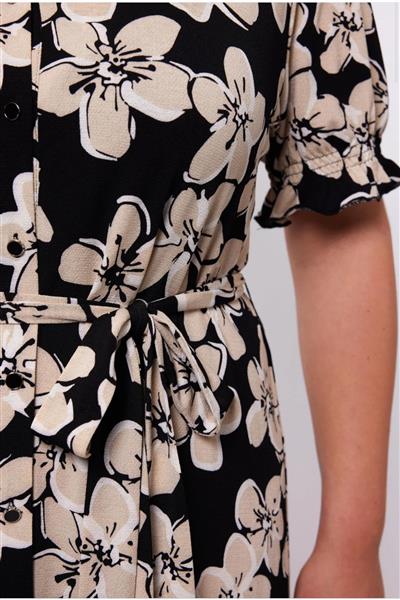 Grote foto alia jurk 24vze17 zwart zand kleding dames jurken en rokken