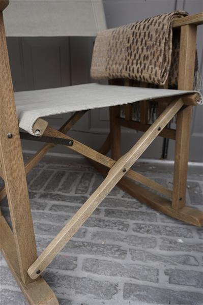 Grote foto regisseursstoel flo lichtgrijs sand hout 75x60x86cm huis en inrichting bankstellen