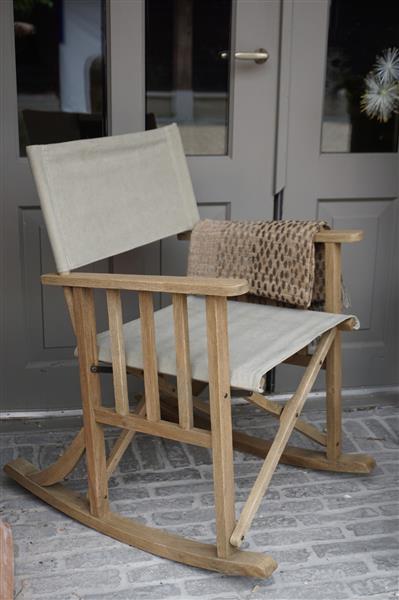 Grote foto regisseursstoel flo lichtgrijs sand hout 75x60x86cm huis en inrichting bankstellen