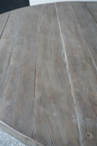 Grote foto eetkamertafel rond 140 x h80 cm bruin huis en inrichting woningdecoratie