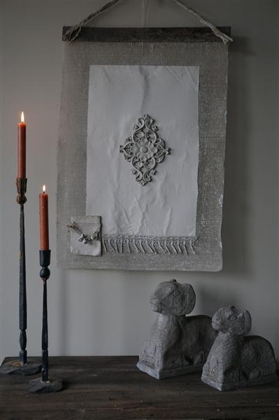 Grote foto wanddoek kalkdoek ornament h72 x b52 cm huis en inrichting woningdecoratie