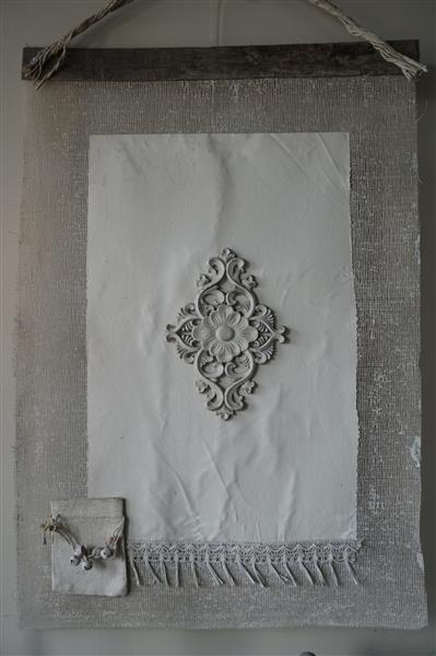 Grote foto wanddoek kalkdoek ornament h72 x b52 cm huis en inrichting woningdecoratie