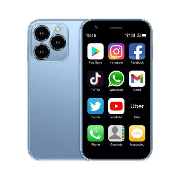 Grote foto xs16 mini smartphone 2 gb ram 16 gb opslag 5 mp camera 2000mah batterij blauw telecommunicatie mobieltjes