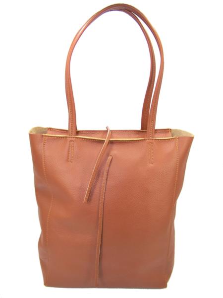Grote foto cognac vera pelle leren shopper sieraden tassen en uiterlijk schoudertassen