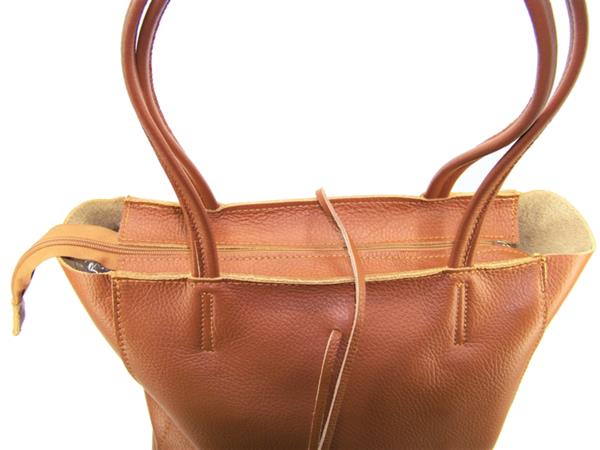 Grote foto cognac vera pelle leren shopper sieraden tassen en uiterlijk schoudertassen