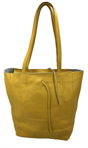 Grote foto gele vera pelle leren shopper sieraden tassen en uiterlijk schoudertassen