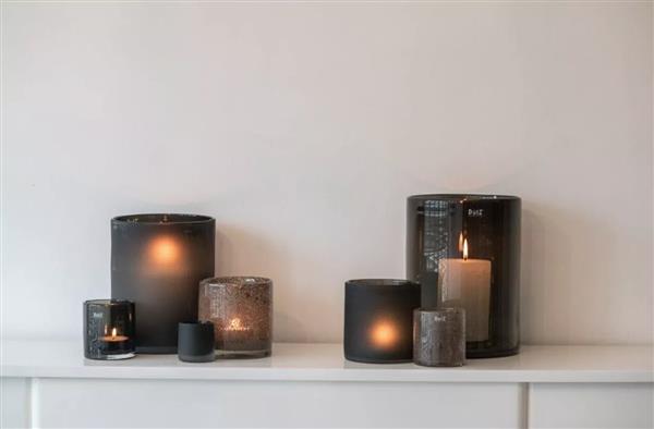 Grote foto windlicht cilinder smoke h10 x d10 cm huis en inrichting woningdecoratie