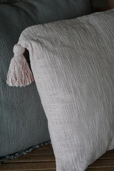 Grote foto kussen binnen kussen slub tearose roze 45 x 45 cm huis en inrichting woningdecoratie