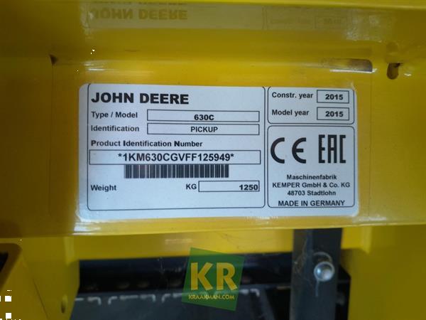 Grote foto john deere 630c 21002 agrarisch oogstmachines