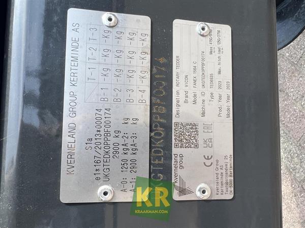 Grote foto vicon fanex 1564 schudder 25969 agrarisch harken