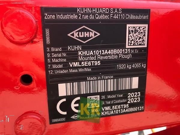 Grote foto kuhn vari master 28242 agrarisch ploegen