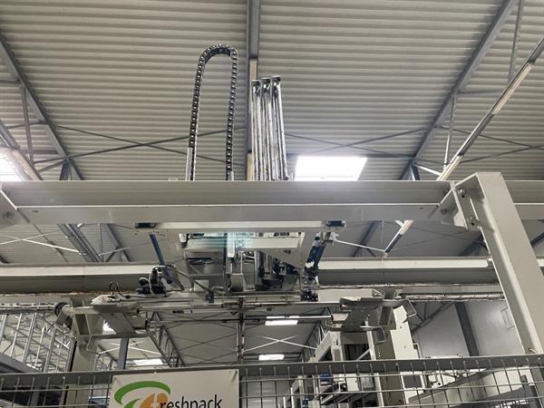Grote foto sorma pal 108d palletiseerinstallatie met 3 palletiseerders agrarisch tuinbouw
