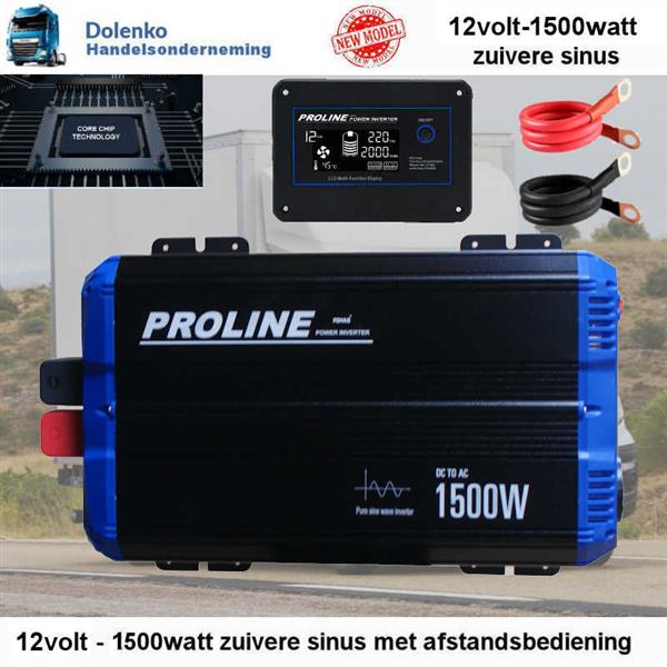 Grote foto omvormer 12v 220v ac 1500w zuivere sinus zakelijke goederen gereedschappen