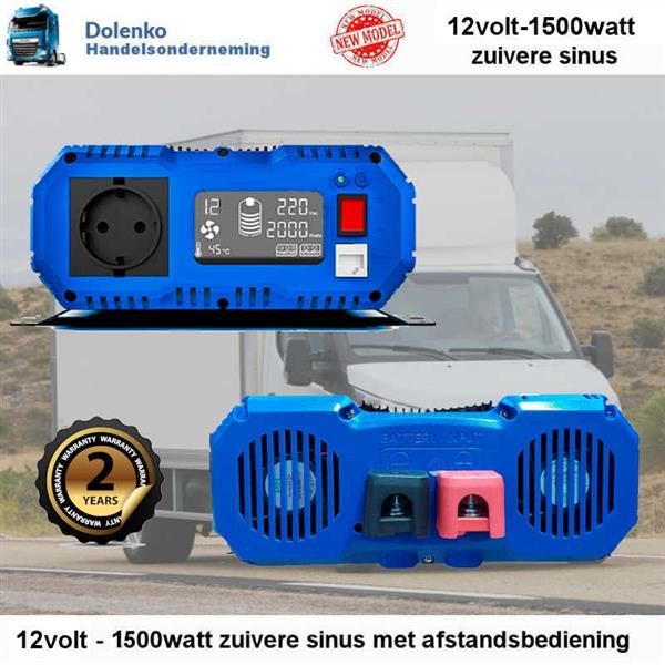 Grote foto omvormer 12v 220v ac 1500w zuivere sinus zakelijke goederen gereedschappen