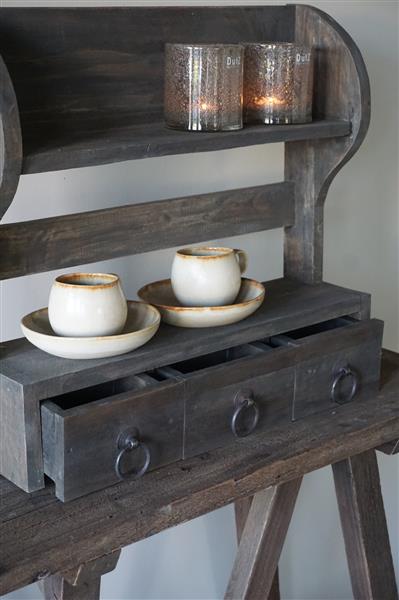 Grote foto wandrek 3 lades oud hout vintage h54xb50 cm huis en inrichting woningdecoratie
