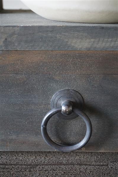 Grote foto wandrek 3 lades oud hout vintage h54xb50 cm huis en inrichting woningdecoratie