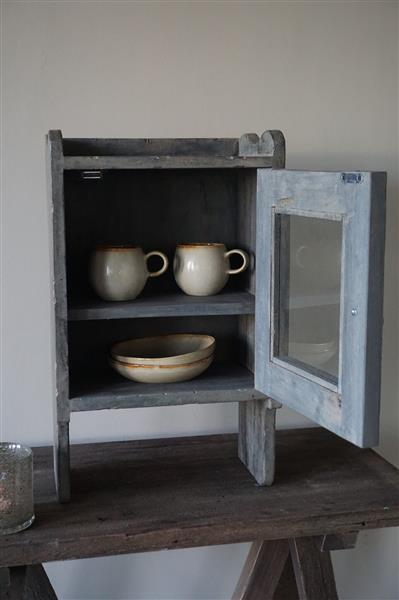 Grote foto medicijn wandkastje oud hout vintage h54 x b33 cm huis en inrichting woningdecoratie