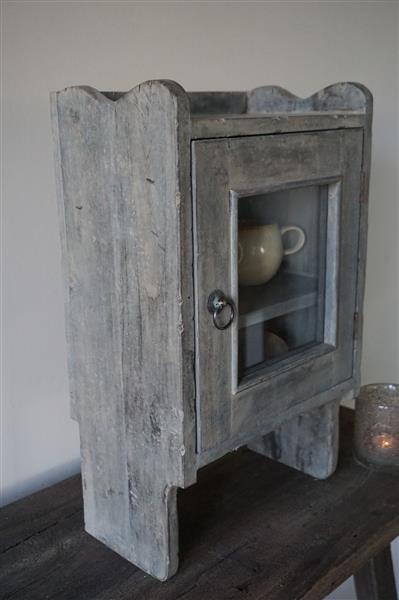 Grote foto medicijn wandkastje oud hout vintage h54 x b33 cm huis en inrichting woningdecoratie