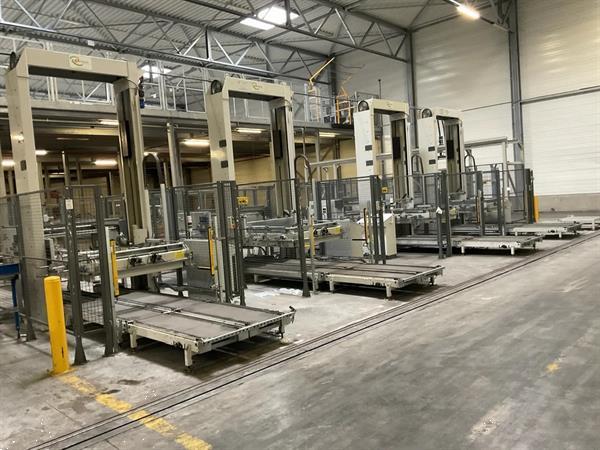 Grote foto sorma pal 108d palletiseerinstallatie met 4 palletiseerders agrarisch tuinbouw