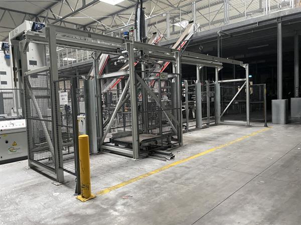 Grote foto sorma lege palletvoorraad met portaal en shuttle agrarisch tuinbouw