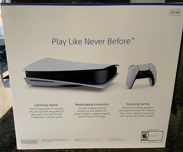Grote foto sony playstation 5 825gb standard console disc spelcomputers games playstation 4