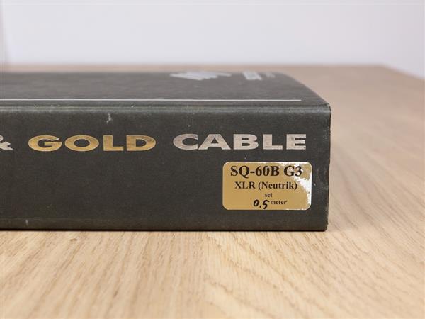 Grote foto siltech sq 60b gold g3 full silver gold highend interconnects xlr 0 5 metre audio tv en foto onderdelen en accessoires