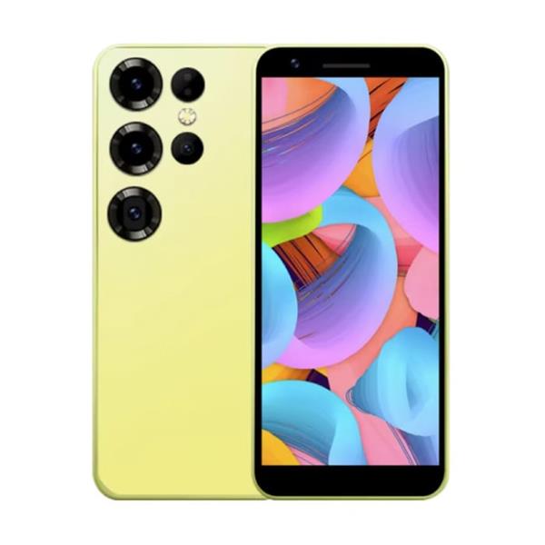Grote foto s24u mini smartphone 2 gb ram 16 gb opslag dual sim 2250mah batterij geel telecommunicatie mobieltjes