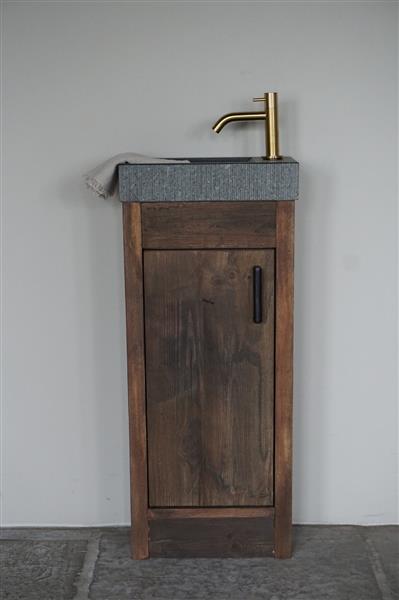 Grote foto toiletmeubel oud hout corine 1 deur kies variant huis en inrichting complete badkamers