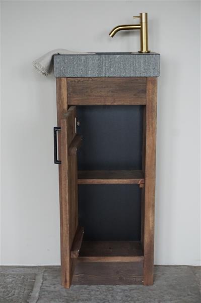 Grote foto toiletmeubel oud hout corine 1 deur kies variant huis en inrichting complete badkamers