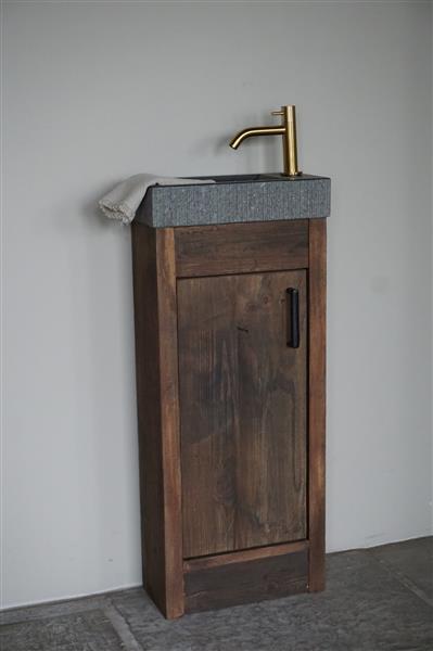 Grote foto toiletmeubel oud hout corine 1 deur kies variant huis en inrichting complete badkamers