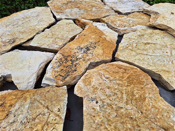 Grote foto flagstones bourgogne 2 5 4 cm dik tuin en terras tegels en terrasdelen