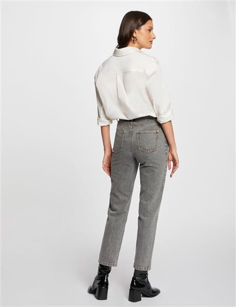 Grote foto shirt met lange mouwen 242 cgrap ecru kleding dames blouses