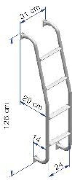 Grote foto thule ladder 4 treden caravans en kamperen caravan accessoires