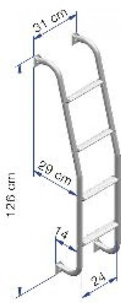 Grote foto thule ladder 4 treden caravans en kamperen caravan accessoires