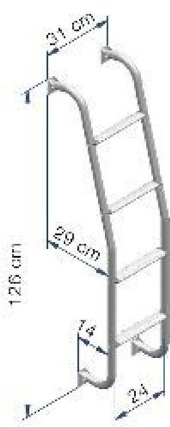 Grote foto thule ladder 4 treden caravans en kamperen caravan accessoires