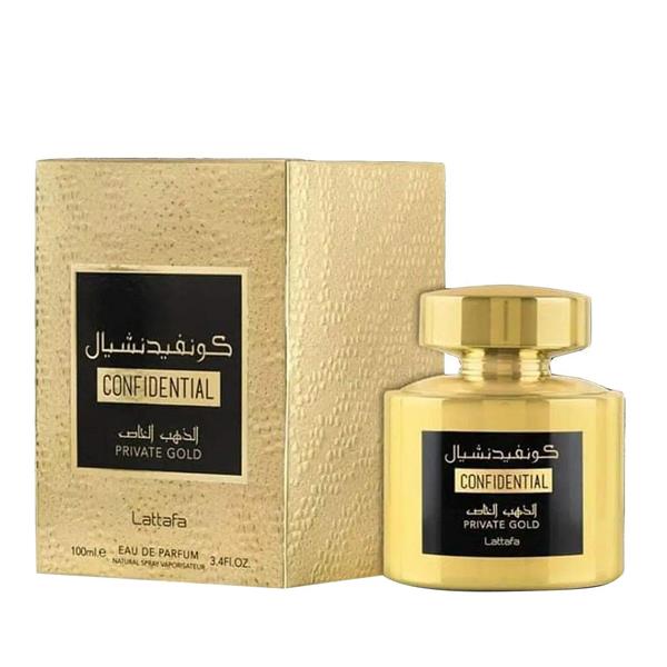 Grote foto confidential private gold unisex by lattafa kleding dames sieraden