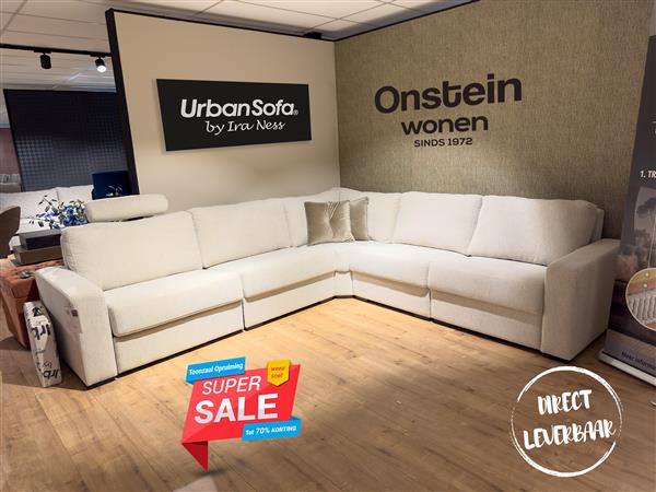 Grote foto sale urbansofa auxerre casia hoek met relaxelement huis en inrichting bankstellen