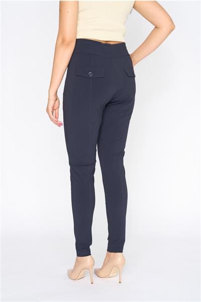 Grote foto travel broek uni dark blue 2060 kleding dames broeken en pantalons