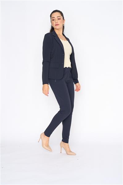 Grote foto travel broek uni dark blue 2060 kleding dames broeken en pantalons