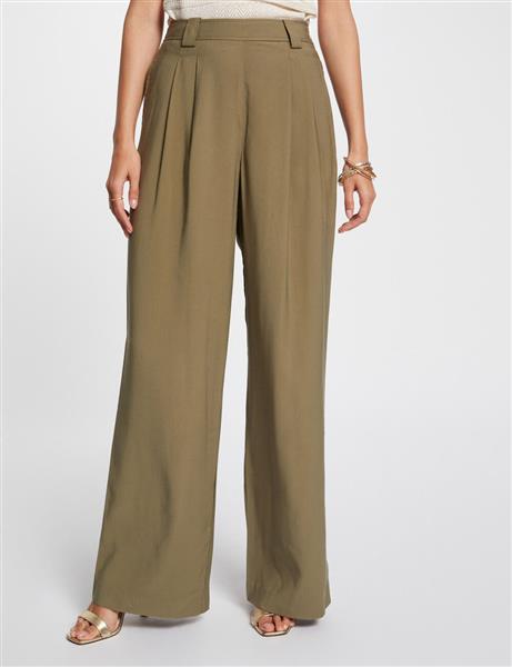 Grote foto loose trousers 242 pvadia khaki green kleding dames overige kledingstukken