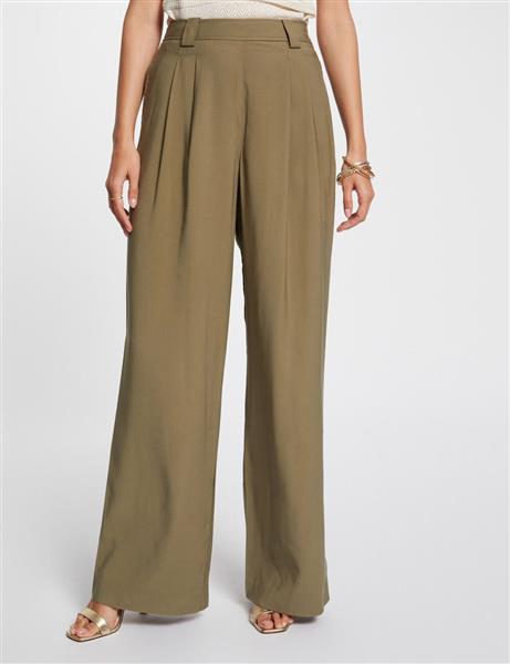 Grote foto loose trousers 242 pvadia khaki green kleding dames overige kledingstukken