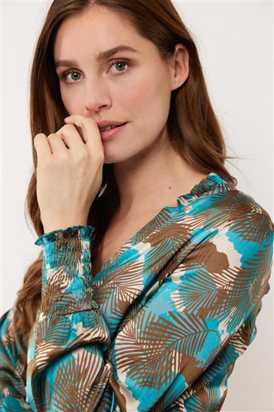 Grote foto monica blouse 24vzg39 bermudablauw kleding dames blouses