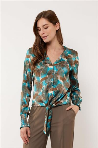 Grote foto monica blouse 24vzg39 bermudablauw kleding dames blouses